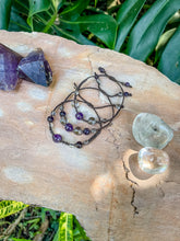 Load image into Gallery viewer, Amethyst &amp; Clear Quartz Bracelets
