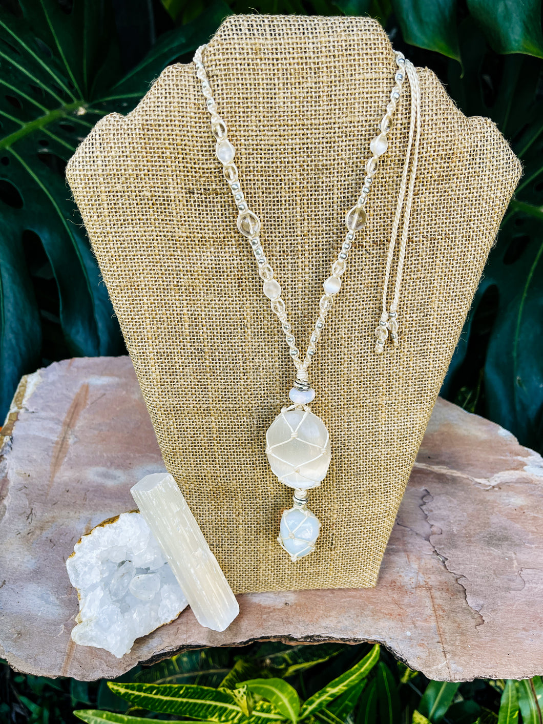 Selenite & Opalite Necklace